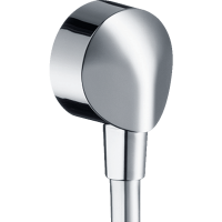 Шланговое подключение hansgrohe FixFit E с клапаном обратного тока, хром