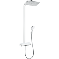 Душевая система hansgrohe Raindance E 360 1jet EcoSmart с термостатом 27286400, белый/хром
