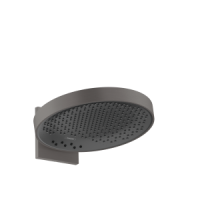 Верхний душ hansgrohe Rainfinity 360 3jet с настенным креплением скрытого монтажа 26234340, шлифованный черный хром