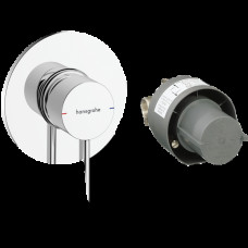 Смеситель для душа hansgrohe Zesis S скрытого монтажа, в комплекте с монтажной частью, 74618000, хром