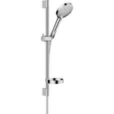 Душевой гарнитур hansgrohe Raindance Select S 120 3jet PowderRain со штангой 65 см и мыльницей 27944000, хром