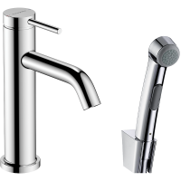 Смеситель для раковины hansgrohe Tecturis S 110 с гигиеническим душем и душевым шлангом