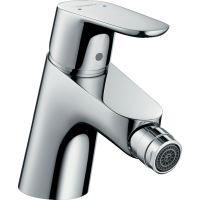 Смеситель для биде hansgrohe Focus со сливным клапаном Push-Open 31922000, хром