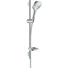 Душевой гарнитур hansgrohe Raindance Select E 120 3jet со штангой 65 см и мыльницей 26620000, хром
