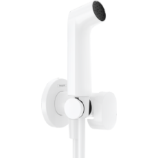 Гигиенический душ hansgrohe 1jet S с запорным вентилем, держателем и шлангом 125 см, для холодной воды 29230700, матовый белый