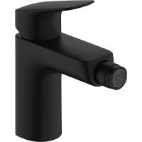 Смеситель для биде hansgrohe Logis со сливным гарнитуром 71200670, матовый черный