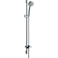 Душевой гарнитур hansgrohe Croma 100 1jet Mono со штангой 90 см и мыльницей, хром