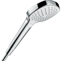 Ручной душ hansgrohe Croma Select E 110 3jet Vario EcoSmart 26813400, белый/хром