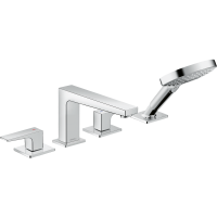 Внешняя часть смесителя для ванны hansgrohe Metropol на край ванны, на 4 отверстия 32552000, хром
