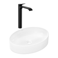 Готовый набор для раковины hansgrohe Xuniva D накладной со смесителем Vivenis 250 HG-PR244, белый/матовый черный