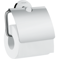 Держатель для туалетной бумаги hansgrohe Logis Universal с крышкой, хром