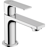 Смеситель для раковины hansgrohe Rebris E 80, со сливным гарнитуром 72550000, хром
