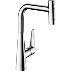 Смеситель для кухонной мойки hansgrohe Talis Select M51 300, с вытяжным душем 2jet 72823000, хром