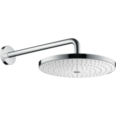 Верхний душ hansgrohe Raindance Select S 300 2jet с настенным кронштейном 27378400, белый/хром