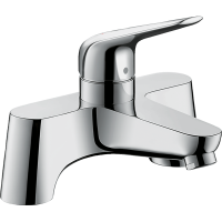 Смеситель для ванны hansgrohe Novus на край ванны, на 2 отверстия 71043000, хром