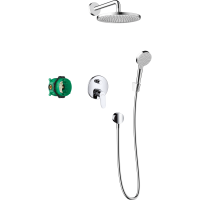 Душевая система hansgrohe Crometta S 240 1jet скрытого монтажа со смесителем 27958000, хром
