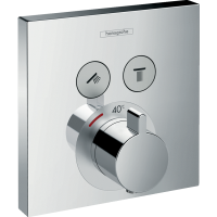 Термостат hansgrohe ShowerSelect скрытого монтажа, для 2 потребителей