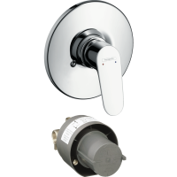 Смеситель для душа hansgrohe Focus E2 скрытого монтажа, в комплекте с монтажной частью, хром