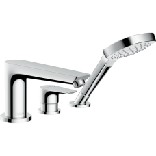 Внешняя часть смесителя для ванны hansgrohe Talis E на край ванны, на 3 отверстия 71731000, хром