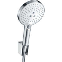 Душевой набор hansgrohe Raindance Select S 120 3jet с держателем и шлангом 160 см 26721400, белый/хром