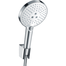Душевой набор hansgrohe Raindance Select S 120 3jet с держателем и шлангом 160 см 26721400, белый/хром
