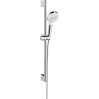 Душевой гарнитур hansgrohe Crometta 100 1jet со штангой 65 см 26533400, белый/хром