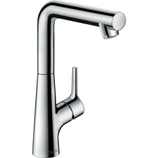 Смеситель для раковины hansgrohe Talis S 210 с поворотным изливом и сливным гарнитуром 72105000, хром