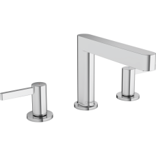 Смеситель для раковины hansgrohe Finoris 110, на 3 отверстия, со сливным клапаном Push-Open