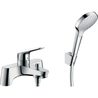 Смеситель для ванны hansgrohe Novus с душевым гарнитуром, хром