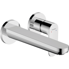 Смеситель для раковины hansgrohe Rebris S, скрытого монтажа, настенный, с изливом 19.5 см
