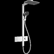Душевая система hansgrohe Raindance Alive Q Showerpipe 210/340 1jet с термостатом ShowerSelect Comfort, 24580000, хром