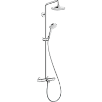 Душевая система hansgrohe Croma Select S 180 2jet с термостатом для ванны, белый/хром