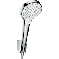 Душевой набор hansgrohe Croma Select S 110 3jet Vario с держателем и шлангом 160 см, белый/хром