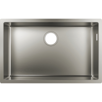 Кухонная мойка hansgrohe S71 S719-U660 интегрированная 43428800, нержавеющая сталь