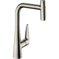 Смеситель для кухонной мойки hansgrohe Talis Select M51 300, с вытяжным душем 2jet, sBox, под сталь