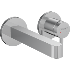 Смеситель для раковины hansgrohe Finoris скрытого монтажа, настенный, с изливом 16.8 см