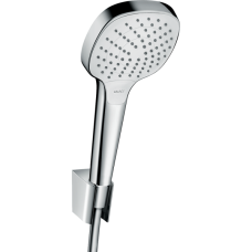 Душевой набор hansgrohe Croma Select E 110 3jet Vario с держателем и шлангом 160 см 26413400, белый/хром