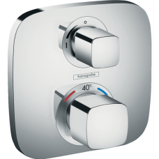 Внешняя часть термостата для душа hansgrohe Ecostat E скрытого монтажа 15707000, хром