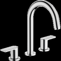 Смеситель для раковины hansgrohe Vernis Shape 150 на 3 отверстия, со сливным гарнитуром, 71563000/U, хром, уцененный товар