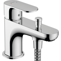 Смеситель для ванны hansgrohe Rebris S Monotrou на край ванны, 2 режима расхода воды, хром
