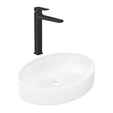 Готовый набор для раковины hansgrohe Xuniva D накладной со смесителем Metropol 260 HG-PR247, белый/матовый черный