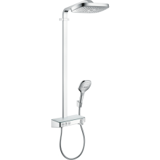 Душевая система hansgrohe Raindance Select E 300 3jet с термостатом ShowerTablet Select 300 27127000, хром