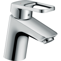 Смеситель для раковины hansgrohe Logis Loop 70 со сливным гарнитуром, хром