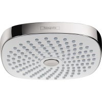 Верхний душ hansgrohe Croma Select E 180 2jet EcoSmart 26528400, белый/хром