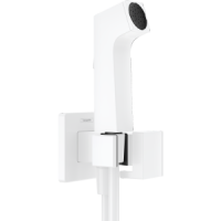 Гигиенический душ hansgrohe 1jet E с запорным вентилем, держателем и шлангом 125 см, для холодной воды 29231700, матовый белый