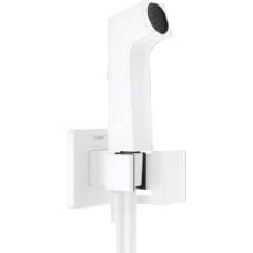 Гигиенический душ hansgrohe 1jet E с запорным вентилем, держателем и шлангом 125 см, для холодной воды 29231700, матовый белый