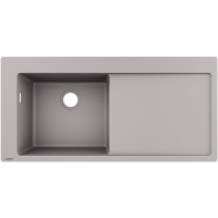 Кухонная мойка hansgrohe S51 S5110-F450 врезная с правым крылом 43330380, серый бетон