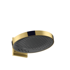 Верхний душ hansgrohe Rainfinity 360 3jet с настенным креплением скрытого монтажа 26234990, полированное золото