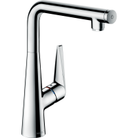 Смеситель для кухонной мойки hansgrohe Talis Select M51 300, с поворотным изливом, Eco, 1jet 72825000, хром