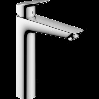 Смеситель для раковины hansgrohe Logis 190, со сливным гарнитуром 71090000/U, хром, уцененный товар
